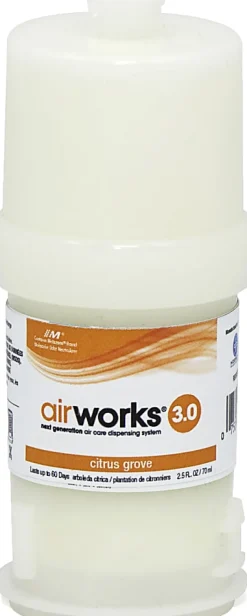 Hospeco AirWorks 3.0 Passive Air Fresheners, Citrus Grove, 2.5 Fl Oz, Pack Of 6 Fresheners
