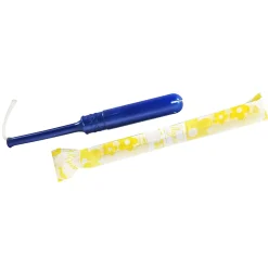 Hospeco Safe & Soft Plastic Applicator Tampons, Regular Absorbency,18 Tampons Per Box, Case Of 12 Boxes
