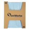 Hospeco SaniWorks® Choice Counter Towels, 12" x 21", Blue/White, Pack Of 200 Towels