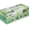Hospeco SmartRags® Disposable Microfiber Towels, 35 Gram, 215 GSM, 16" x 16", Green, 50 Towels Per Box, Case Of 8 Boxes