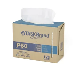 Hospeco TaskBrand P60 Premium Series Wiper, 9”H x 16-1/2”D, 1,250 Sheets Per Pack, Set Of 10 Packs