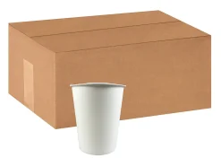 Hotel Emporium Generic Hot Cups, Individually Wrapped, 10 Oz, 100% Recycled, White, Pack Of 1,000 Cups