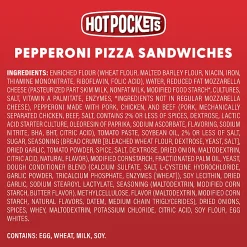 Hot Pockets Pepperoni Pizza Frozen Sandwiches, 6.38 Oz, Pack Of 20 Sandwiches