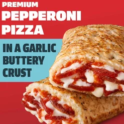 Hot Pockets Pepperoni Pizza Frozen Sandwiches, 6.38 Oz, Pack Of 20 Sandwiches