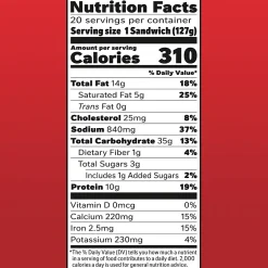 Hot Pockets Pepperoni Pizza Frozen Sandwiches, 6.38 Oz, Pack Of 20 Sandwiches