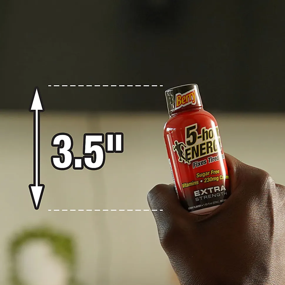 5-Hour Energy Extra-Strength Berry, 1.93 Oz, 12 Bottled Per Pack, Box Of 2 Packs