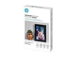 HP Advanced Photo Paper for Inkjet Printers, Glossy, 4" x 6", 66 Lb, Pack Of 100 Sheets (Q6638A)