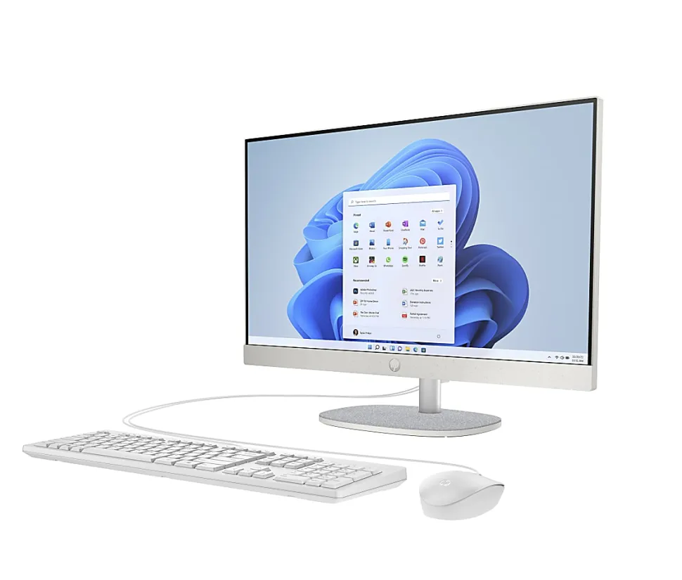 HP 23.8" All-in-One Desktop PC, AMD Ryzen 5, 8GB RAM, 256GB SSD, Windows® 11 Home (24-cr0036)