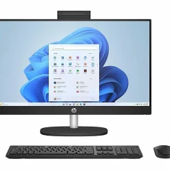 HP All-in-One Desktop PC, 23.8" Screen, AMD Ryzen 5, 16GB Memory, 1TB Solid State Drive, Windows 11 Home