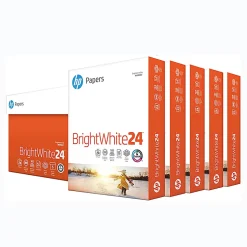 HP BrightWhite24 Inkjet Paper, 1 Ream, White, Letter Size (8 1/2