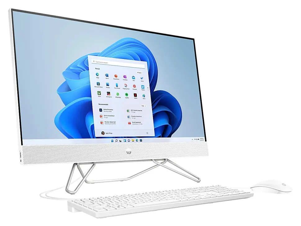 HP 27-cb0026 All-In-One Desktop, 27" Screen, AMD Ryzen 5, 8GB Memory, 512GB Solid State Drive, Windows® 11, 1J7P9AA#ABA