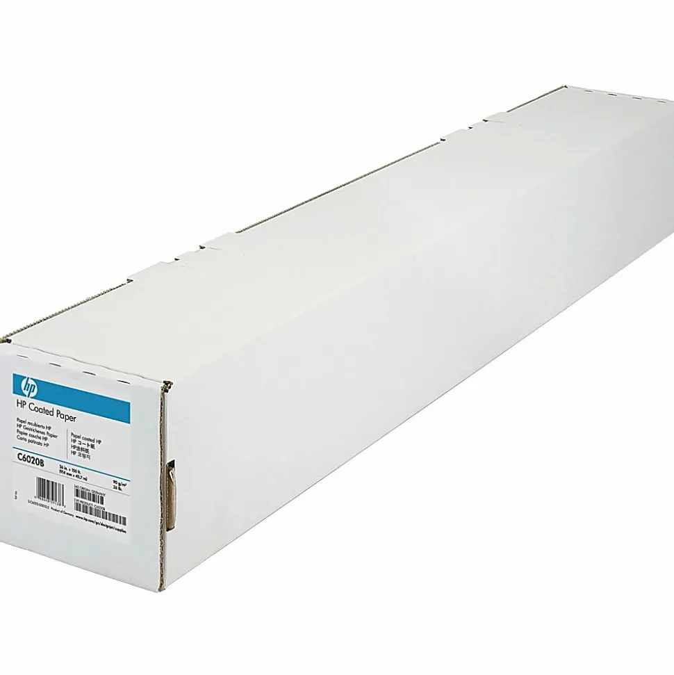 HP C6020B Designjet Wide Format Roll, 36" x 150', 26 Lb