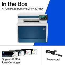 HP Color LaserJet Pro MFP 4301fdw Wireless Printer, Print, scan, copy, fax, Fast speeds, Easy setup, Mobile printing, Best for office, AI-enabled