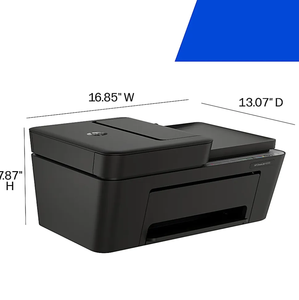 HP DeskJet 4355 Wireless All-in-One Color Inkjet Printer, Scanner, Copier, Best for home, 3 months of free Instant Ink, AI-capable (AJ4Y0A)