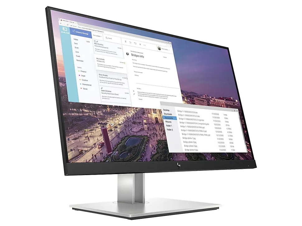 HP E23 G4 - E-Series - LED monitor - 23" - 1920x 1080 Full HD (1080p) @ 60 Hz - IPS - 250 cd/m² - 1000:1 - 9VF96AAABA