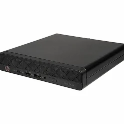HP EliteDesk 8 G1a Desktop Computer, AMD Ryzen 5 220, 16 GB, 256 GB PCI Express NVMe SSD, Mini PC, Jack Black, D32NPATABA