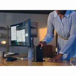 HP EliteDesk 8 G1a Desktop Computer, AMD Ryzen AI 5 340, 16 GB, 512 GB PCI Express NVMe SSD, Mini PC, Jack Black, D36R8UTABA