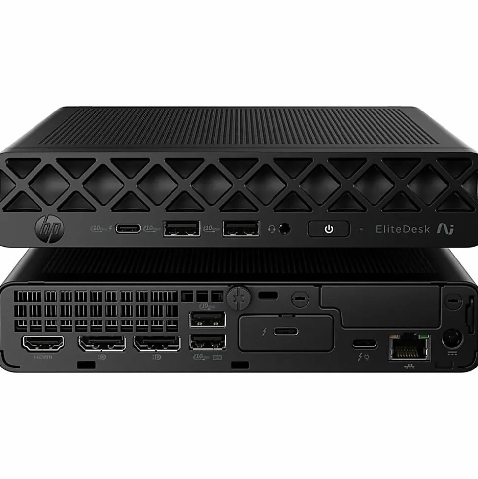 HP EliteDesk 8 G2i Next Gen AI PC, Mini Core Ultra 5, 32 GB, SSD 512 GB, Win 11 Pro, Jack Black, Smart Buy, with HP Wolf Pro Security Edition