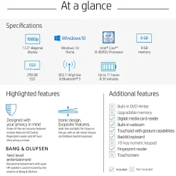 HP ENVY 13-aq0050od Laptop, 13.3
