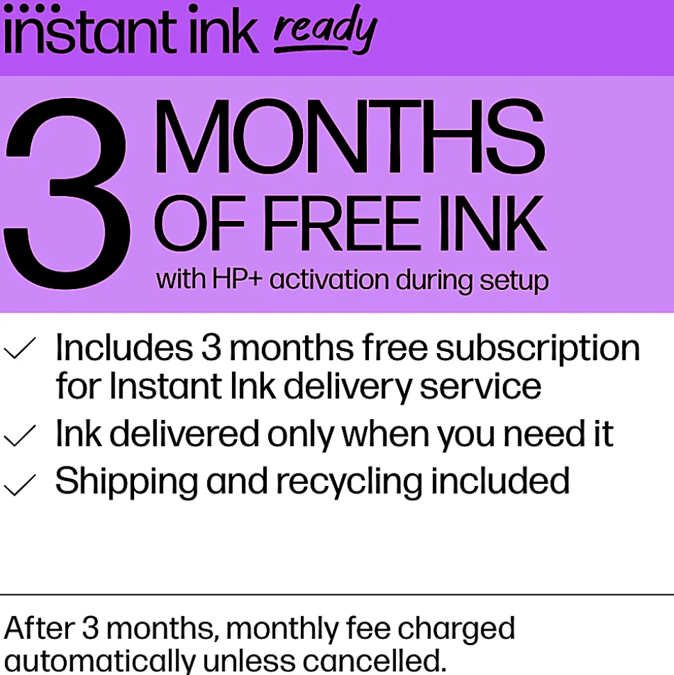 HP ENVY 6455e Wireless All-in-One Color Printer with 3 months Free Instant Ink with HP+ (223R1A)