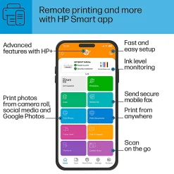 HP ENVY 6455e Wireless All-in-One Color Printer with 3 months Free Instant Ink with HP+ (223R1A)