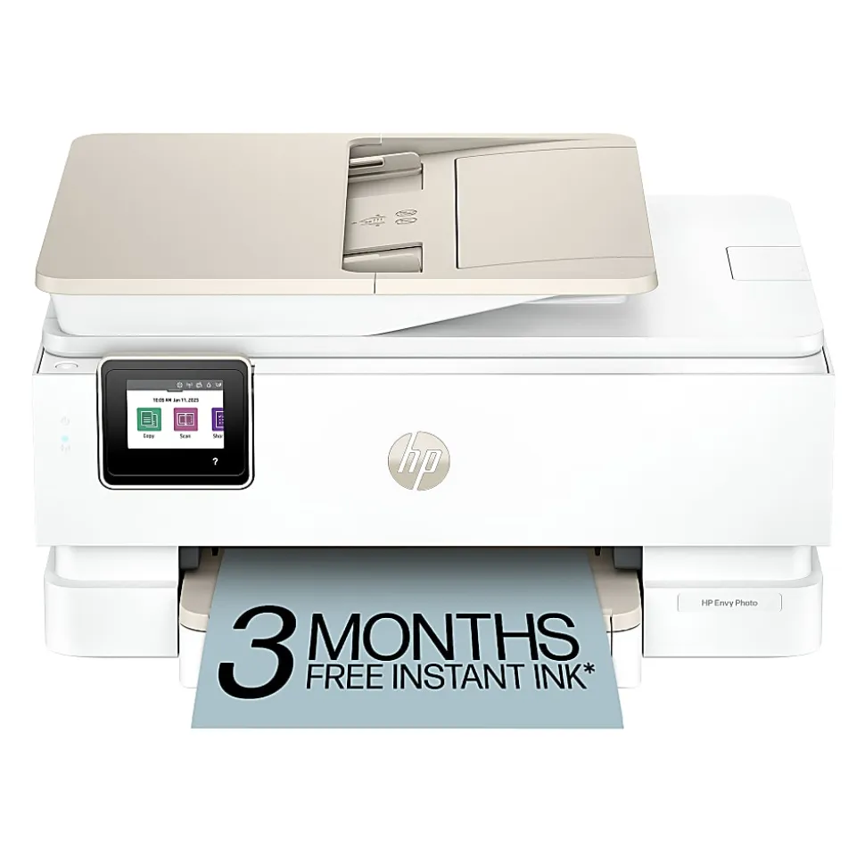 HP Envy Photo 7975 Wireless Color Inkjet Photo Printer, Print, scan, copy, Duplex printing best for home, 3 months of free Instant Ink, AI-enabled