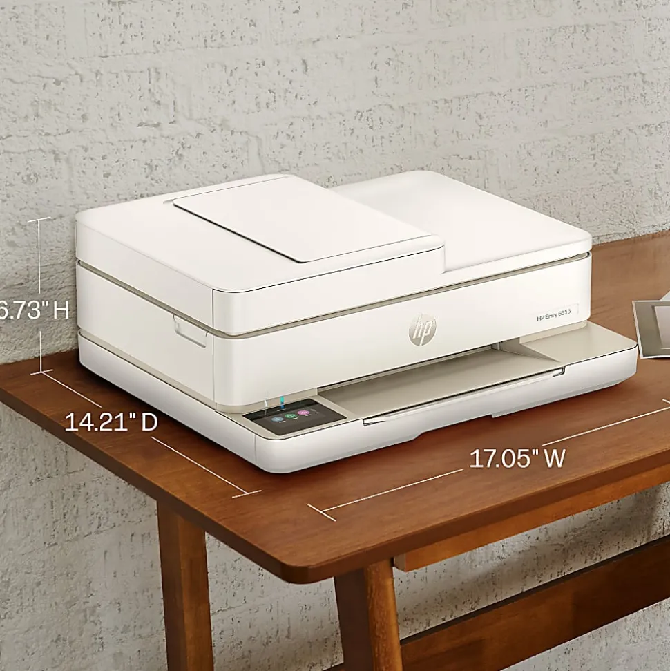 HP Envy 6555 Wireless All-in-One Color Inkjet Printer, Print/Scan/Copy, Duplex Printing, 3 Months of free Instant Ink