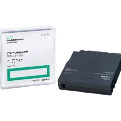HPE 15TB E LTO Ultrium Cartridge - LTO-7 - Rewritable - 6.25 TB (Native)/15 TB (Compressed) - 2775.59 ft Tape - C7977A