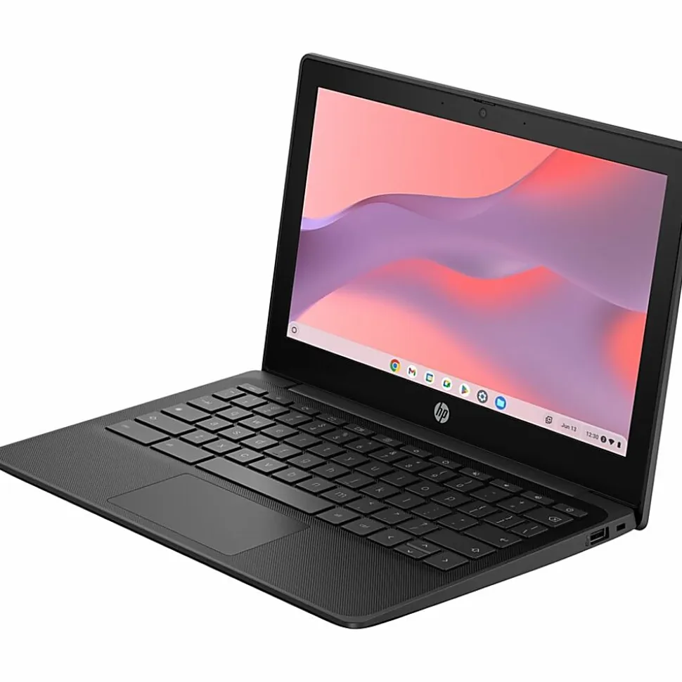 HP Fortis G1m 11.6" Touchscreen Rugged Chromebook, HD, 60 Hz, Octa-core (ARM Cortex A76 + Cortex A55), 4 GB, Jet Black, BV0W9UTABA