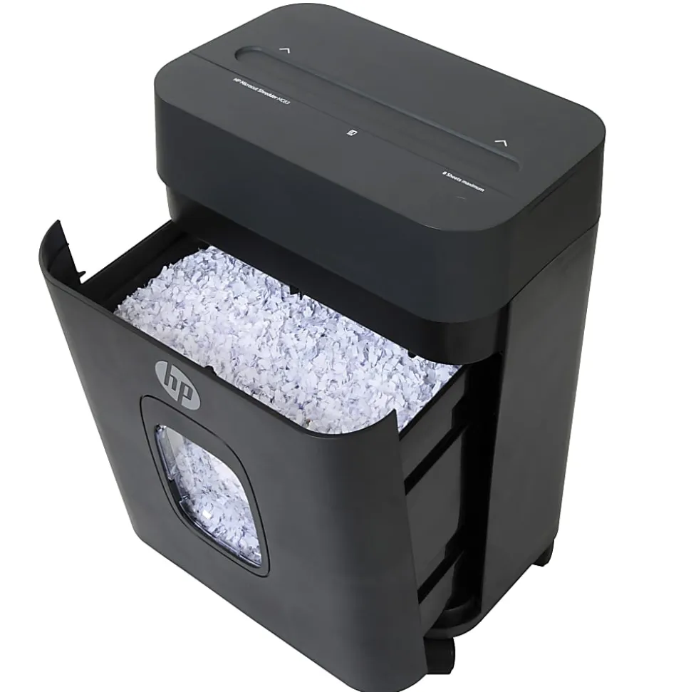 HP HP-MC83 8-Sheet Microcut Shredder, 91040W