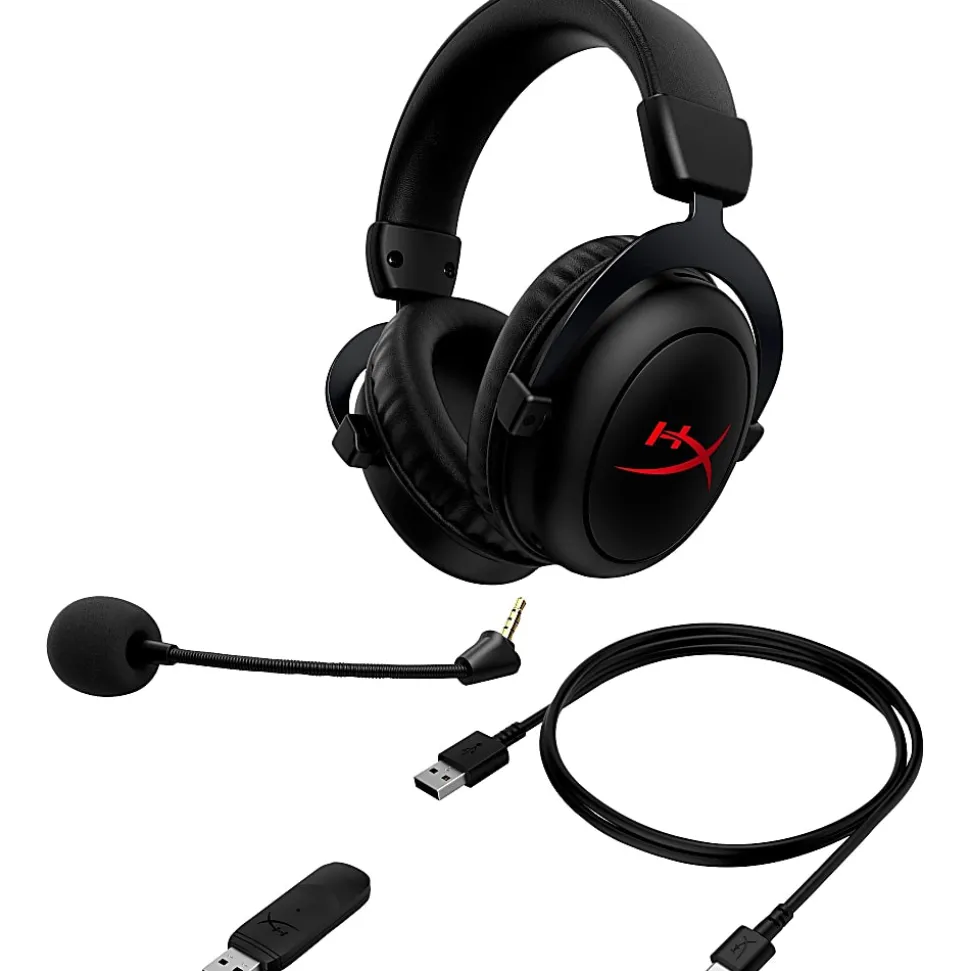 HP HyperX Cloud Core Wireless Gaming Headset, Black, 4P5D5AA
