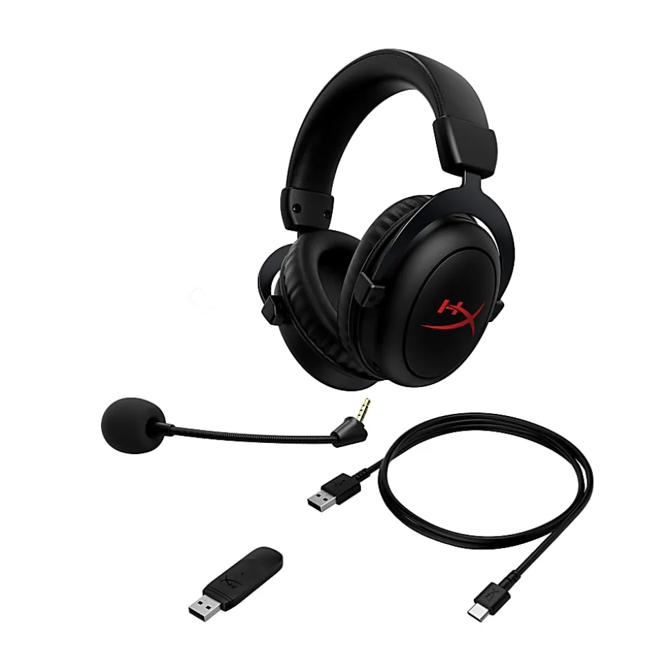 HP HyperX Cloud Core Wireless Gaming Headset, Black, 4P5D5AA