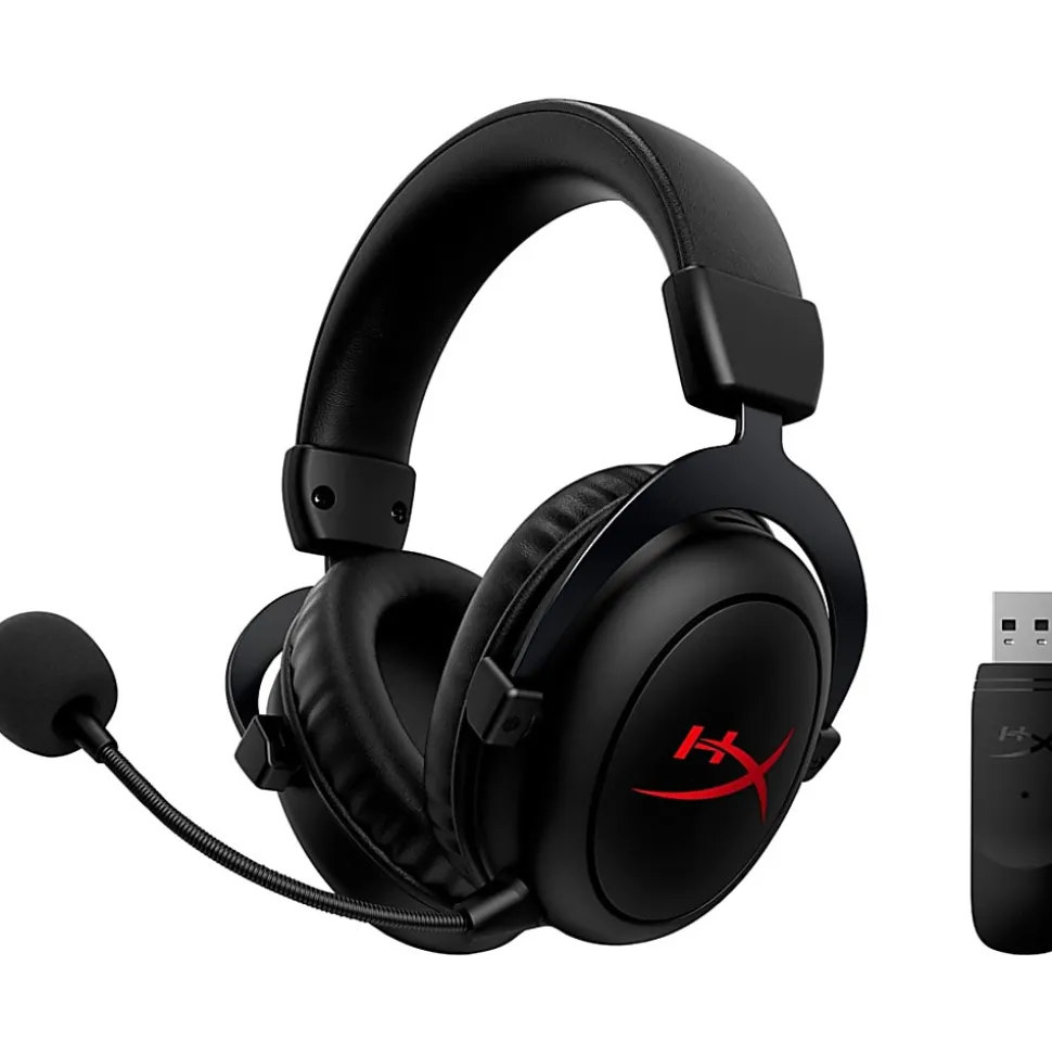 HP HyperX Cloud Core Wireless Gaming Headset, Black, 4P5D5AA
