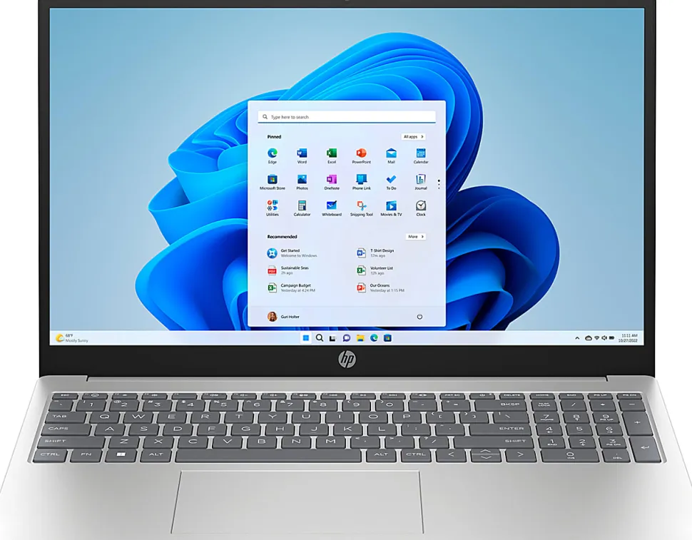 HP 15.6" Laptop, AMD Ryzen 3, AI Enabled, 8GB RAM, 256GB SSD, Wi-Fi 6, Windows® 11 Home (15-fc0013od)