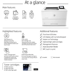 HP LaserJet Enterprise M507dn Laser Monochrome Printer