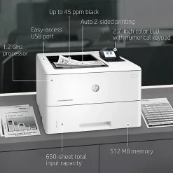 HP LaserJet Enterprise M507dn Laser Monochrome Printer
