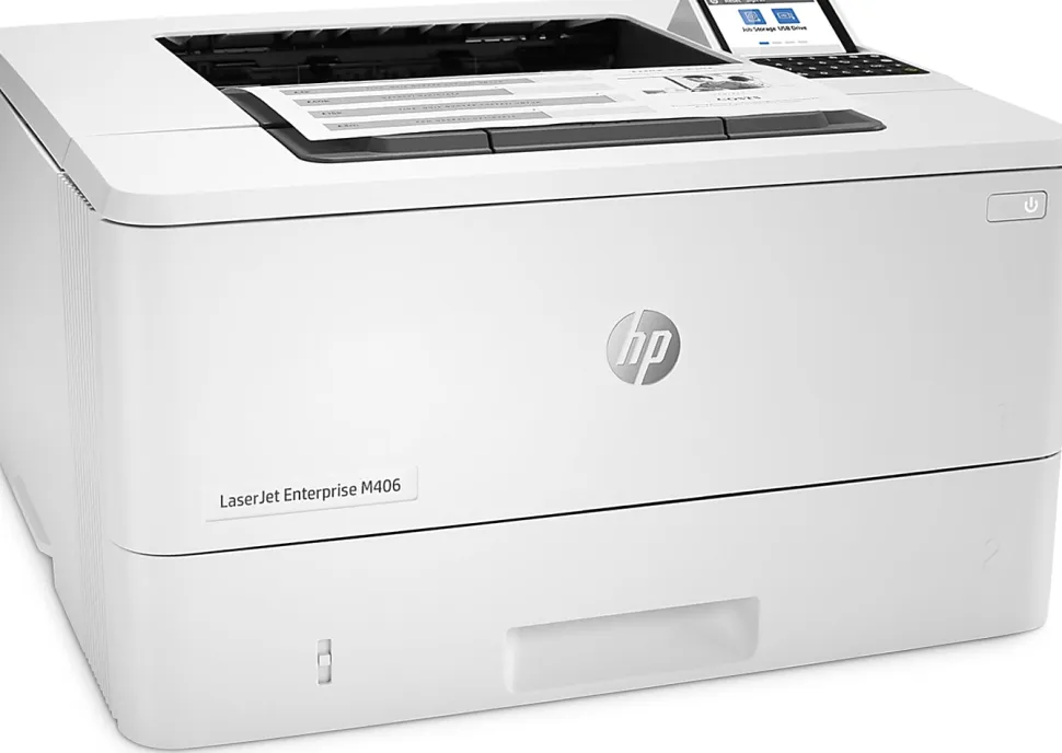 HP LaserJet Enterprise M406dn Laser Monochrome Printer