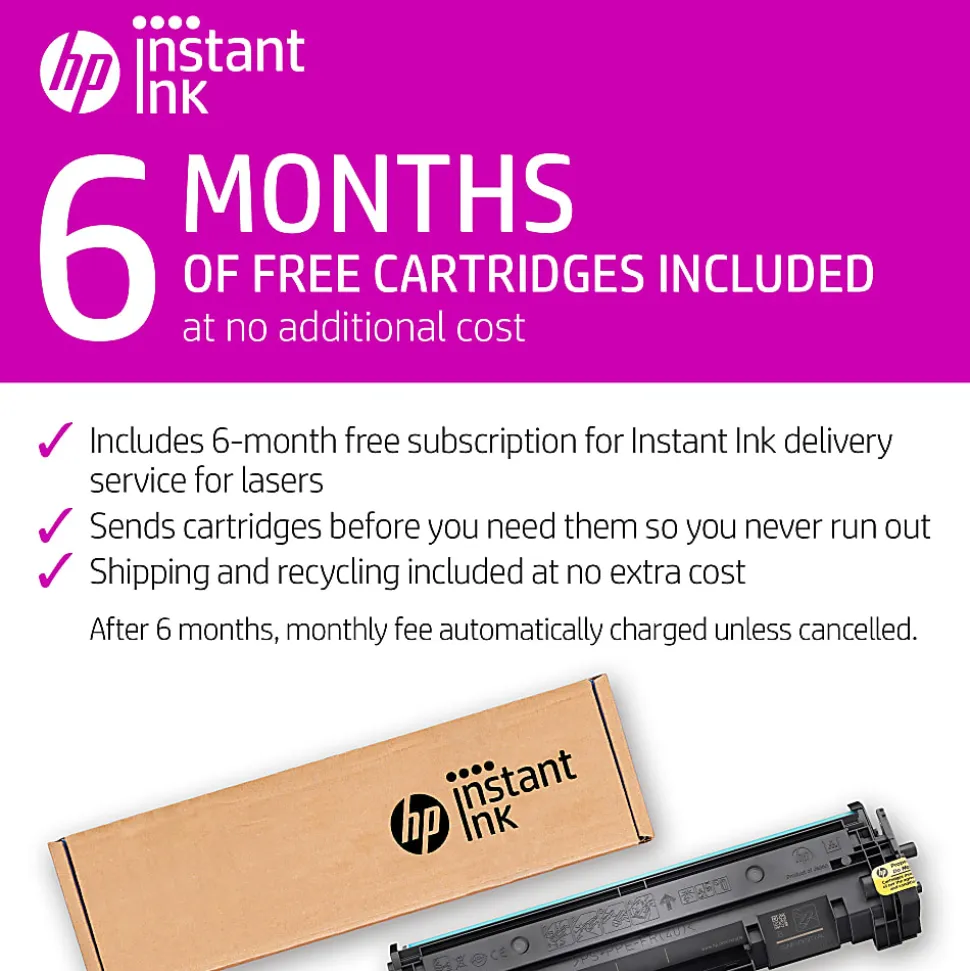 HP LaserJet M209dwe Wireless Laser Monochrome Printer with HP+ (6GW62E)