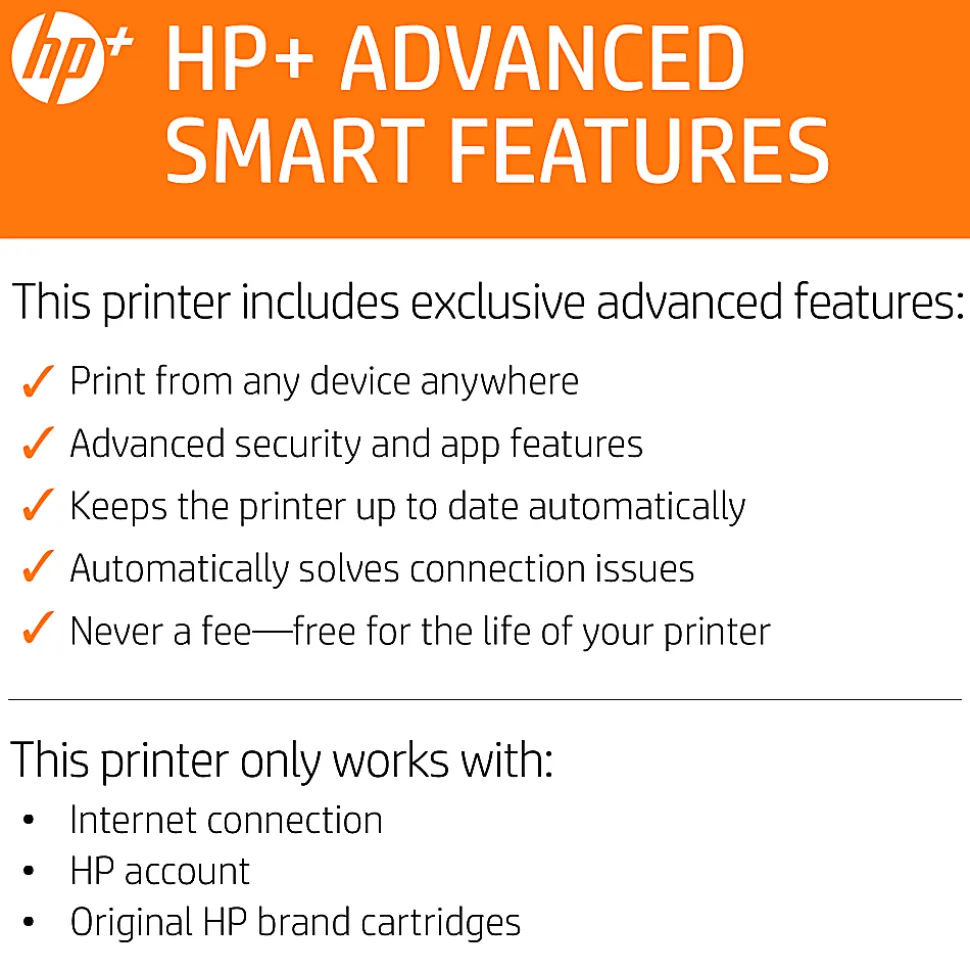 HP LaserJet M209dwe Wireless Laser Monochrome Printer with HP+ (6GW62E)