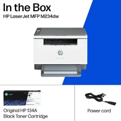 HP LaserJet MFP M234dw Wireless Printer, Print, scan, copy, Fast speeds, Easy setup, Mobile printing, Best for home office/small business, AI-enabled