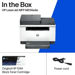 HP LaserJet MFP M234sdw Wireless Printer, Print, scan, copy, Fast speeds, Easy setup, Mobile printing, Best for home office/small business, AI-enabled
