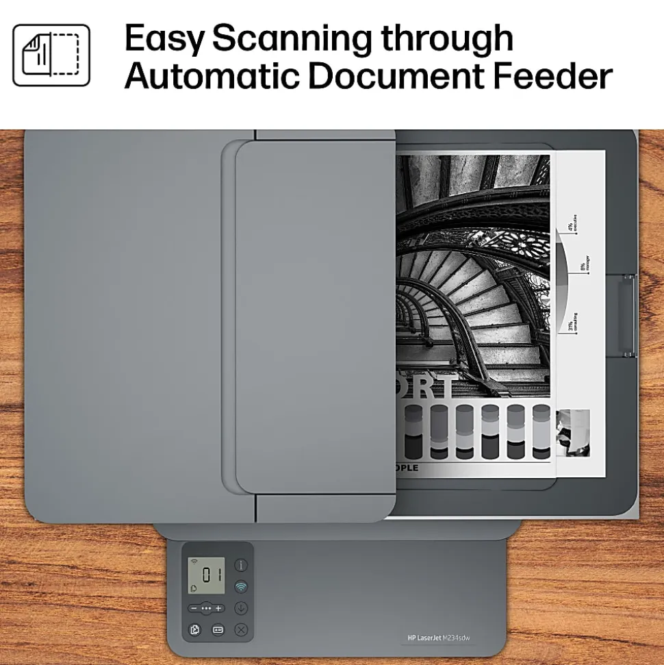 HP LaserJet MFP M234sdw Wireless Printer, Print, scan, copy, Fast speeds, Easy setup, Mobile printing, Best for home office/small business, AI-enabled