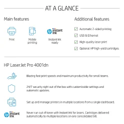 HP LaserJet Pro 4001dn Laser Monochrome Printer