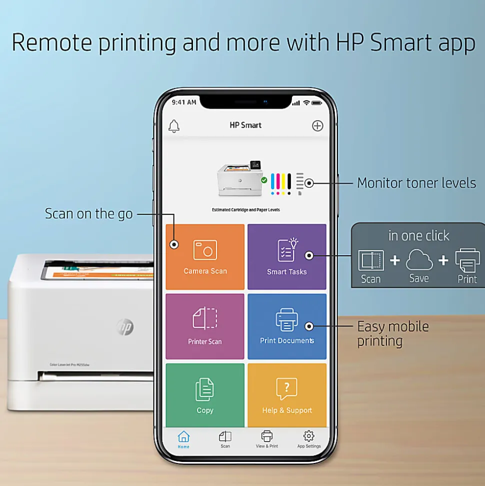 HP LaserJet Pro M255dw Wireless Laser Color Printer