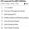 HP LaserJet Pro MFP 4101fdw Wireless Printer, Print, scan, copy, fax, Fast speeds, Easy setup, Mobile printing, Best for office, AI-enabled