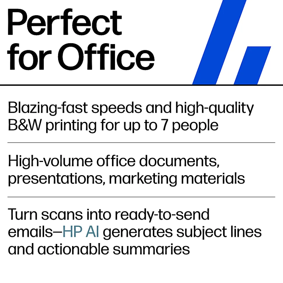 HP LaserJet Pro MFP 3101fdw Wireless Printer, Print, scan, copy, fax, Fast speeds, Easy setup, Mobile printing, Best for office, AI-enabled