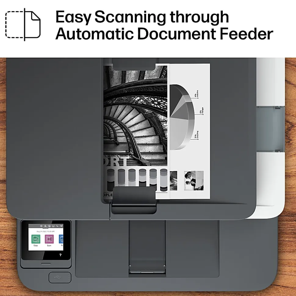 HP LaserJet Pro MFP 3101fdw Wireless Printer, Print, scan, copy, fax, Fast speeds, Easy setup, Mobile printing, Best for office, AI-enabled