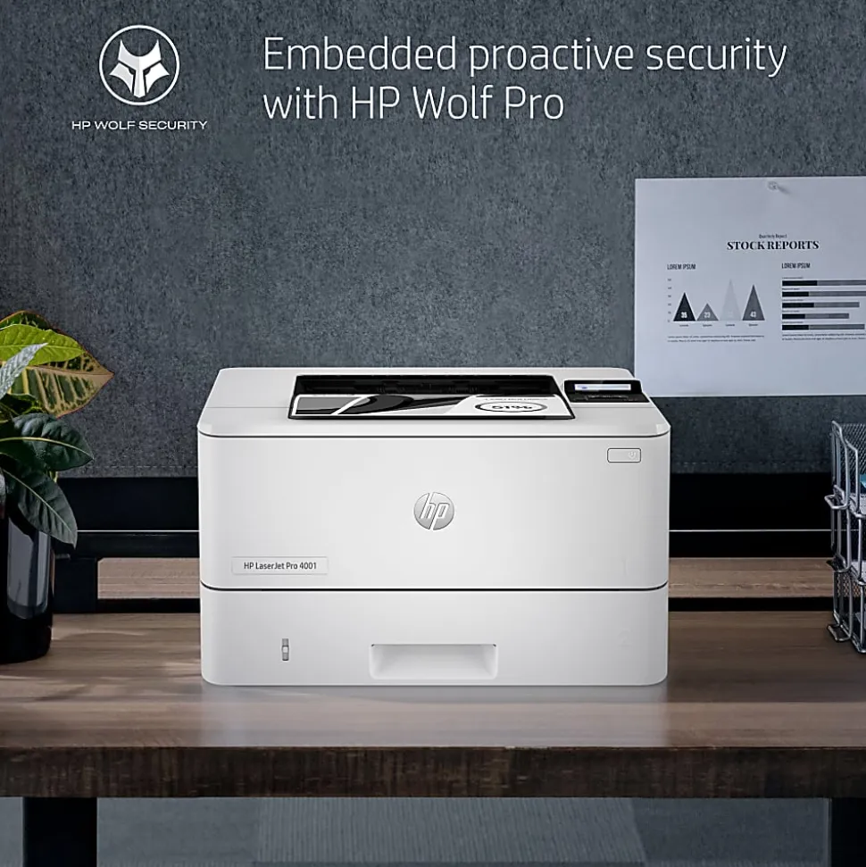 HP LaserJet Pro 4001n Laser Monochrome Printer