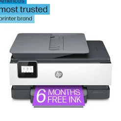 HP OfficeJet 8015e Wireless All-in-One Printer with 6 Months of Free Instant Ink with HP+ (228F5A)