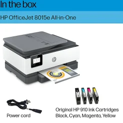 HP OfficeJet 8015e Wireless All-in-One Printer with 6 Months of Free Instant Ink with HP+ (228F5A)